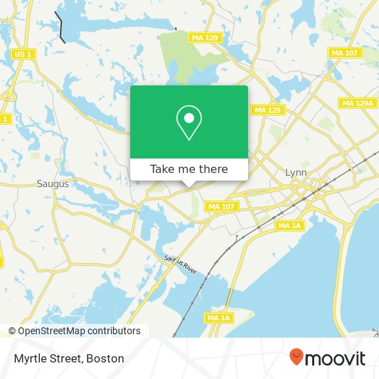Myrtle Street map