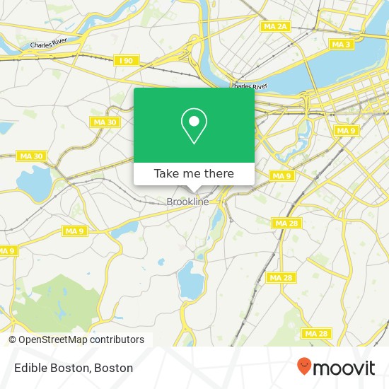 Mapa de Edible Boston