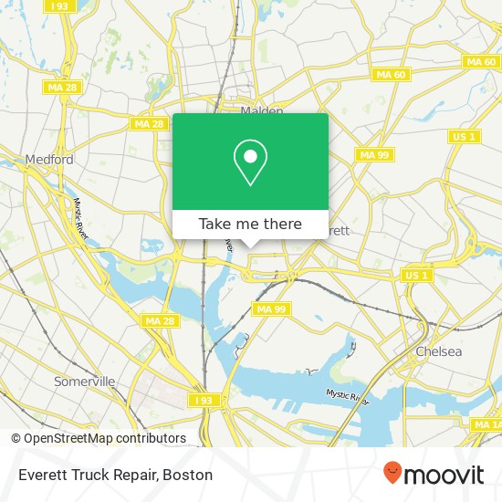 Mapa de Everett Truck Repair