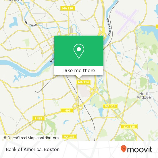 Bank of America map