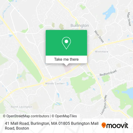 Burlington Ma Zip Code Map How To Get To 41 Mall Road, Burlington, Ma 01805 Burlington Mall Road By  Bus, Subway Or Train?