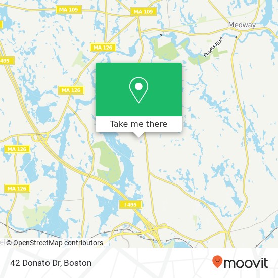 42 Donato Dr map