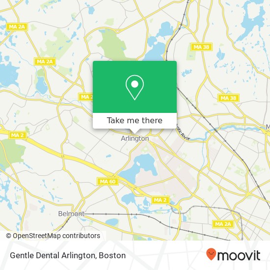 Mapa de Gentle Dental Arlington