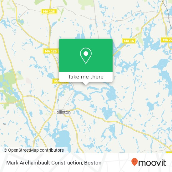 Mark Archambault Construction map