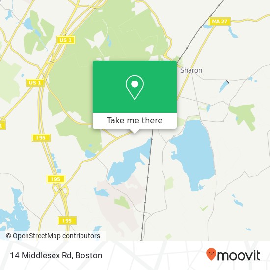 14 Middlesex Rd map