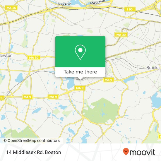 14 Middlesex Rd map