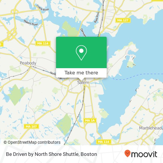 Be Driven by North Shore Shuttle map