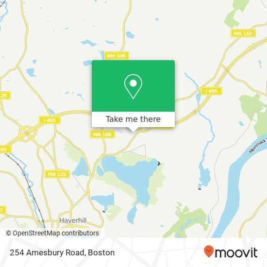 Mapa de 254 Amesbury Road