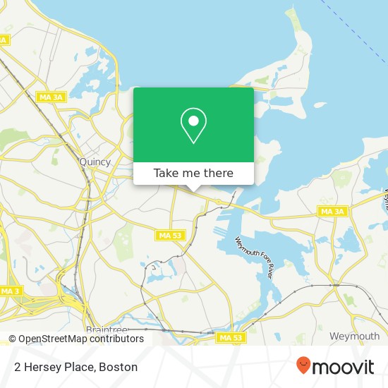 Mapa de 2 Hersey Place