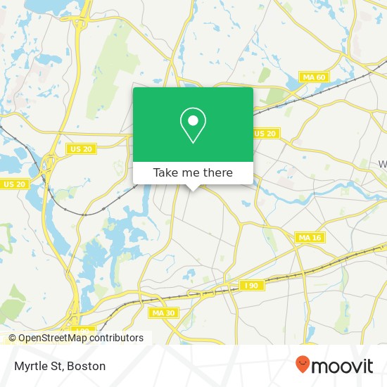 Mapa de Myrtle St