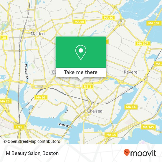 M Beauty Salon map