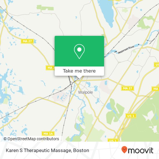 Karen S Therapeutic Massage map