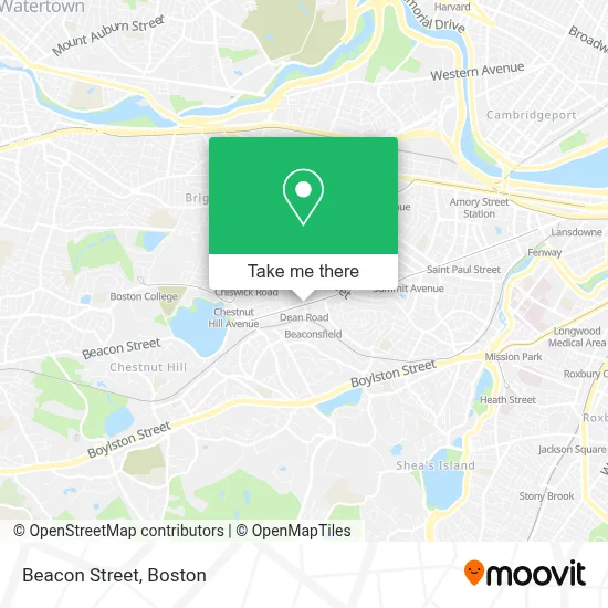 Beacon Street map