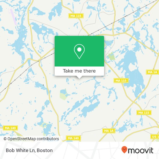 Bob White Ln map