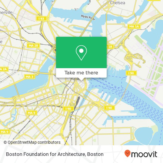 Boston Foundation for Architecture map