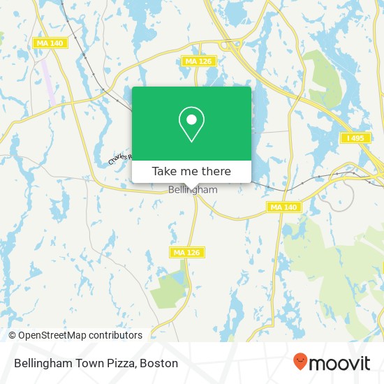 Bellingham Town Pizza map