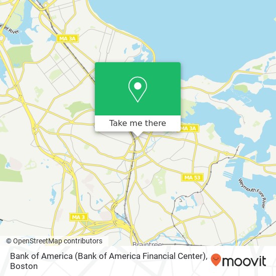 Bank of America (Bank of America Financial Center) map