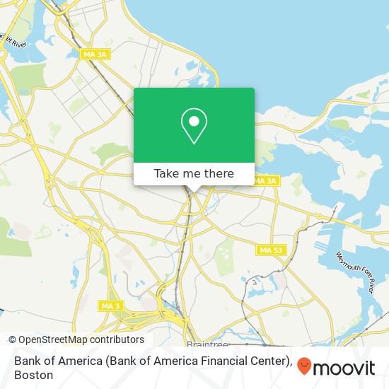 Mapa de Bank of America (Bank of America Financial Center)