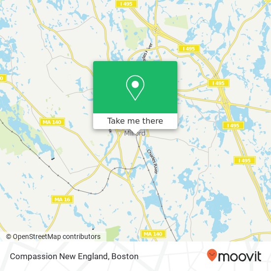 Mapa de Compassion New England