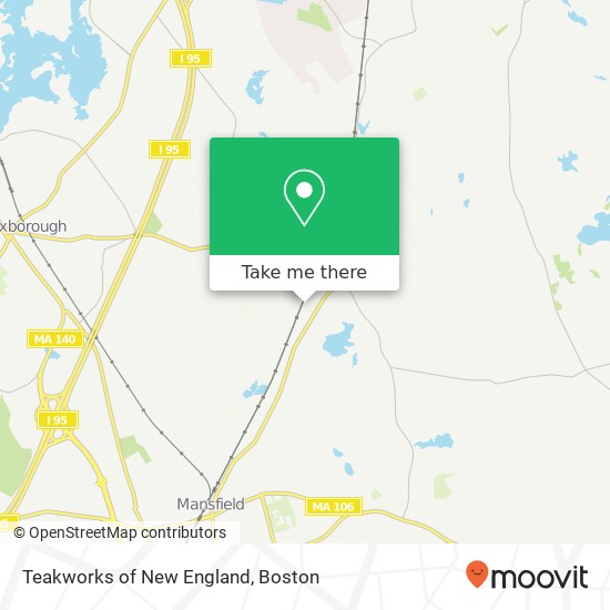 Mapa de Teakworks of New England