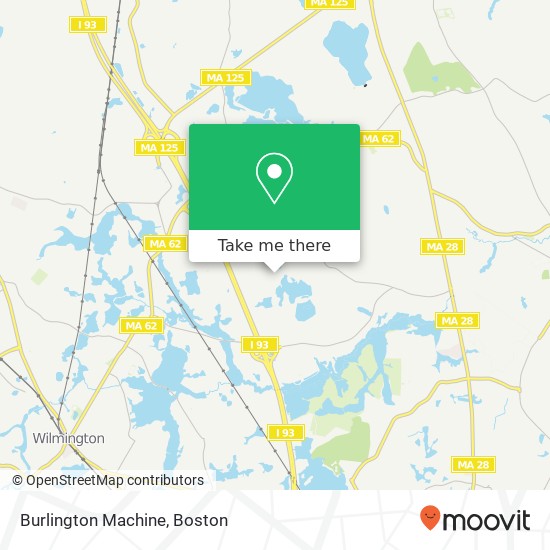 Burlington Machine map