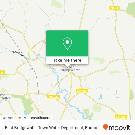 Mapa de East Bridgewater Town Water Department