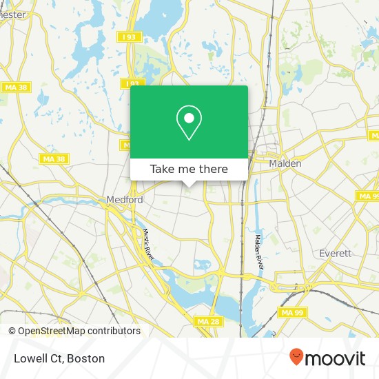 Lowell Ct map