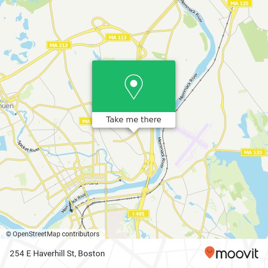 Mapa de 254 E Haverhill St