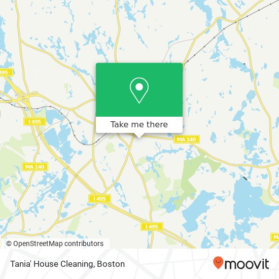 Mapa de Tania' House Cleaning