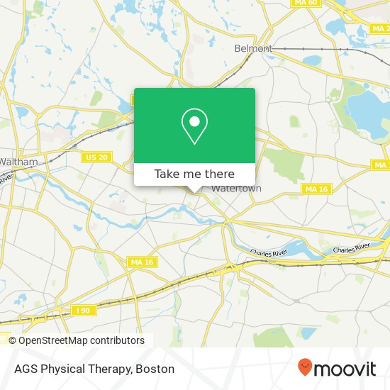 Mapa de AGS Physical Therapy