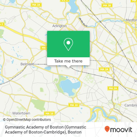 Gymnastic Academy of Boston map