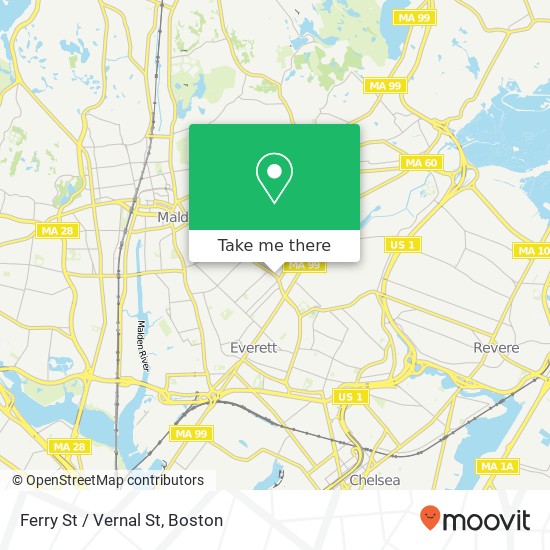 Mapa de Ferry St / Vernal St