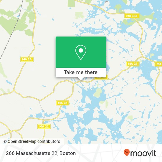 Mapa de 266 Massachusetts 22