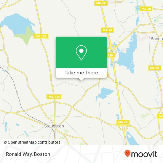 Ronald Way map