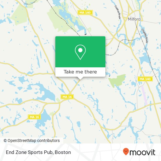 Mapa de End Zone Sports Pub