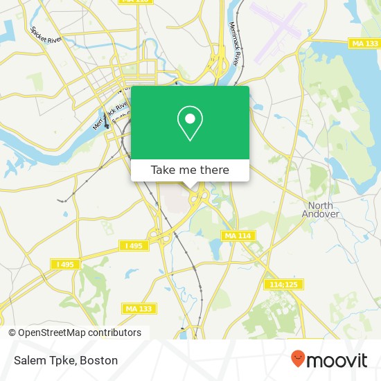 Salem Tpke map