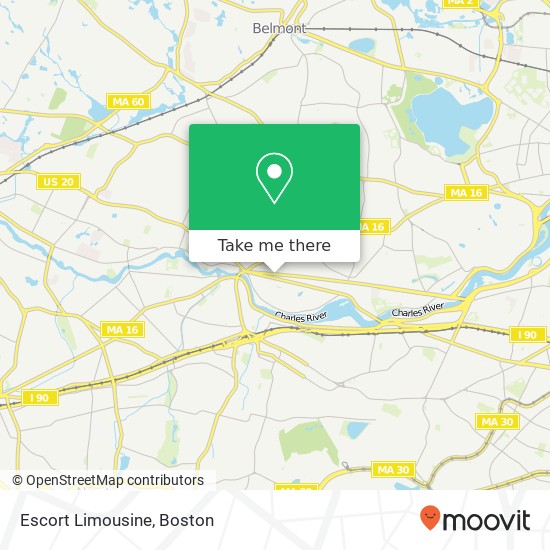 Escort Limousine map