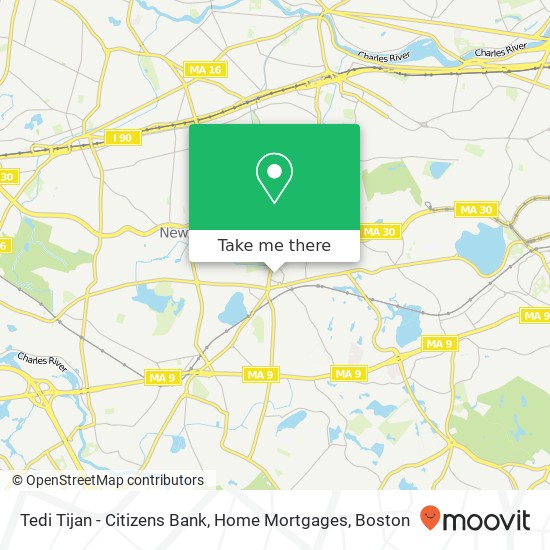 Mapa de Tedi Tijan - Citizens Bank, Home Mortgages