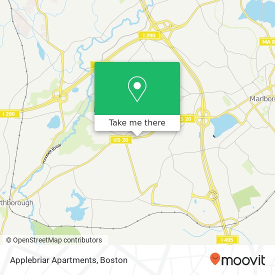 Mapa de Applebriar Apartments