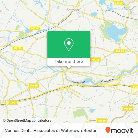 Mapa de Varinos Dental Associates of Watertown