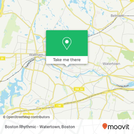 Boston Rhythmic - Watertown map