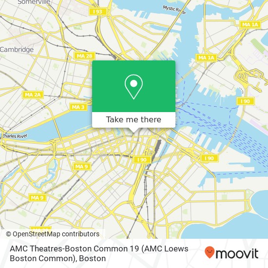 AMC Theatres-Boston Common 19 (AMC Loews Boston Common) map