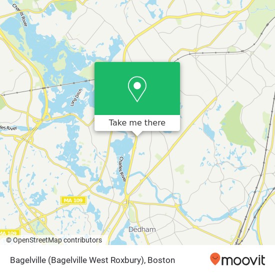 Bagelville (Bagelville West Roxbury) map