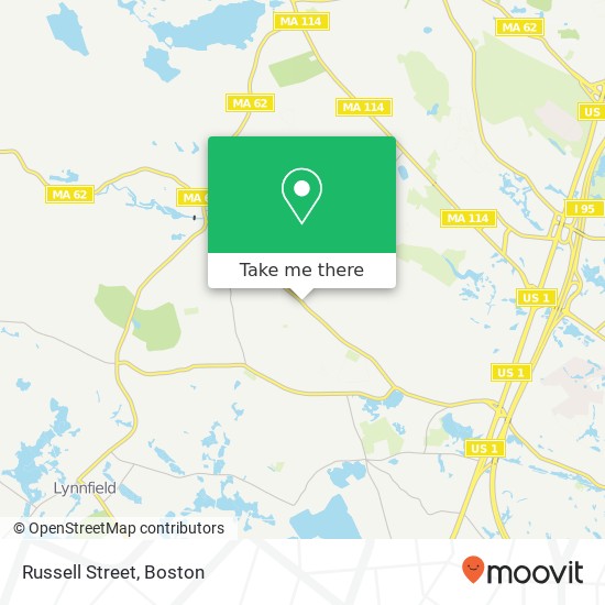 Mapa de Russell Street