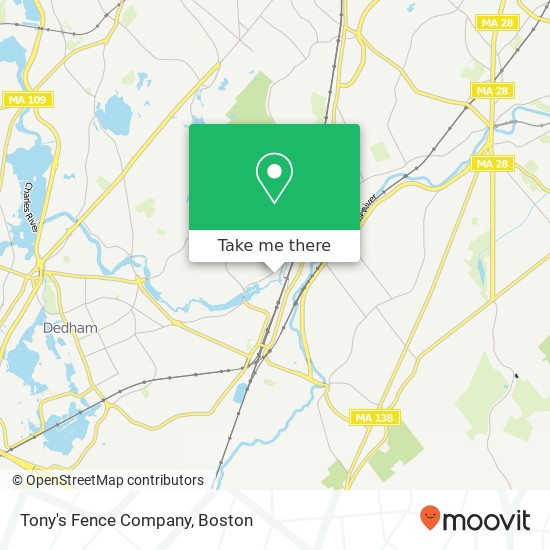 Mapa de Tony's Fence Company