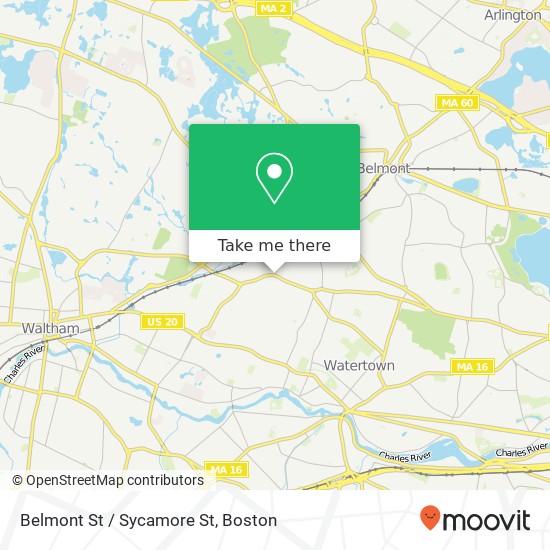 Mapa de Belmont St / Sycamore St