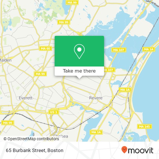 65 Burbank Street map