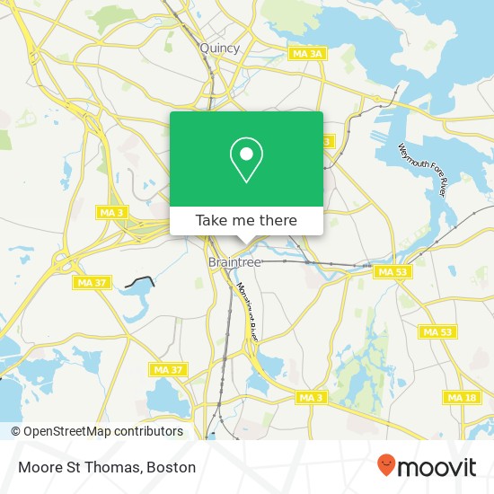 Moore St Thomas map