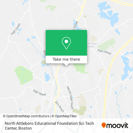 Mapa de North Attleboro Educational Foundation Sci Tech Center