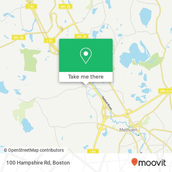 Mapa de 100 Hampshire Rd